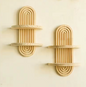 "Wooden Harmony Collection"™-Oval Wall Shelf