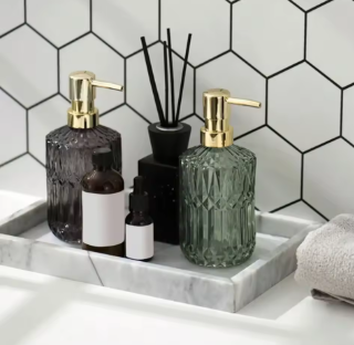 "Pure Essence Collection"™-Glass Soap Dispenser