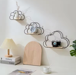 "Modern Woodworks Collection"™- Cloudy Dreams Wall Shelf