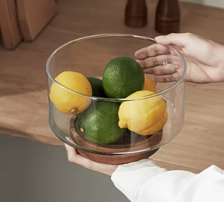 "Nature Touch Collection"™-Wood & Glass Essence Saucer