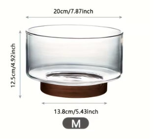 "Nature Touch Collection"™-Wood & Glass Essence Saucer