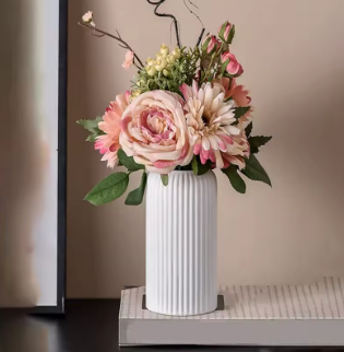 "Ribbed Essence Collection"™ – Minimalist Vase