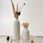 "Ribbed Harmony Collection"™ – Minimalist Vase